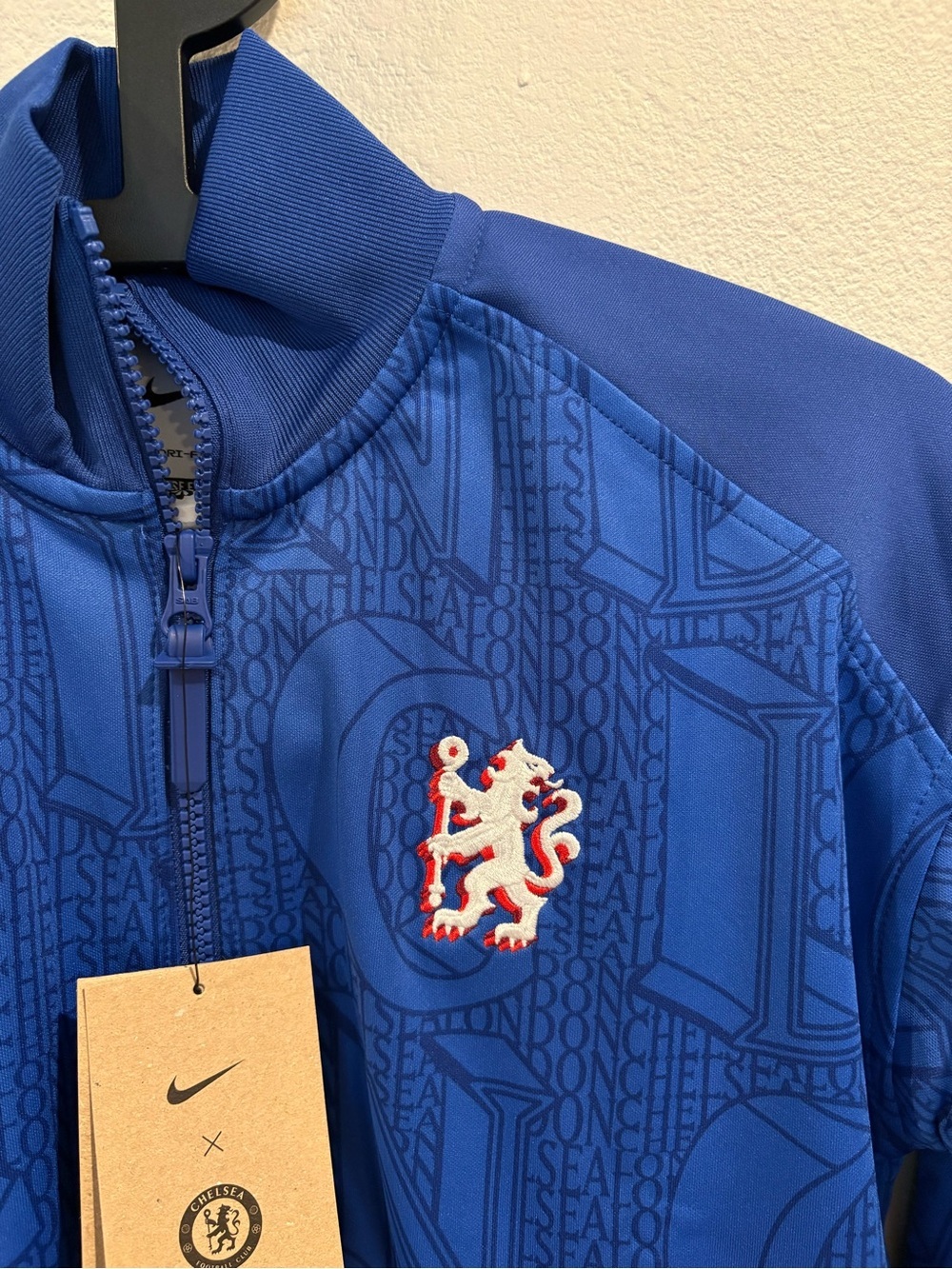 Chelsea FC Academy Pro Big Kids' Nike Dri-FIT Soccer Anthem Jacket Youth Size M - Picture 6 of 13
